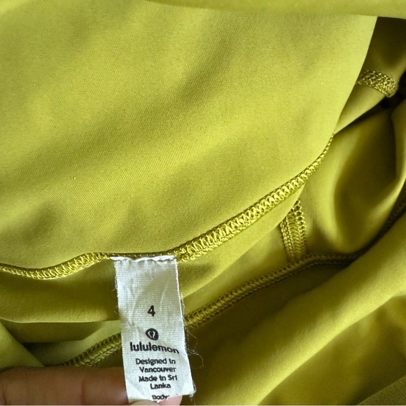Lululemon Fast And Free High Rise Leggings Women’s 4 Running   25” Golden Lime - Picture 10 of 14